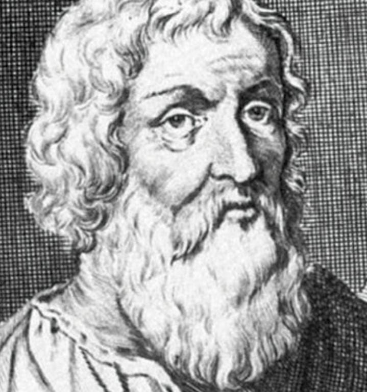 Retrato de Hipócrates, padre de la medicina
